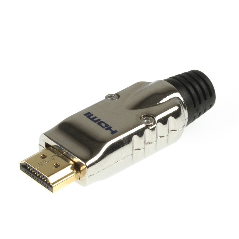 HDMI A Stecker zum Löten 19-polig Metallgehäuse
