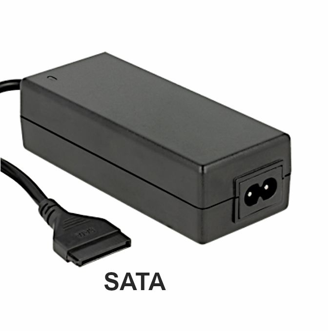 Netzteil +5 +12V mit SATA-Stecker für Festplatten u.a.