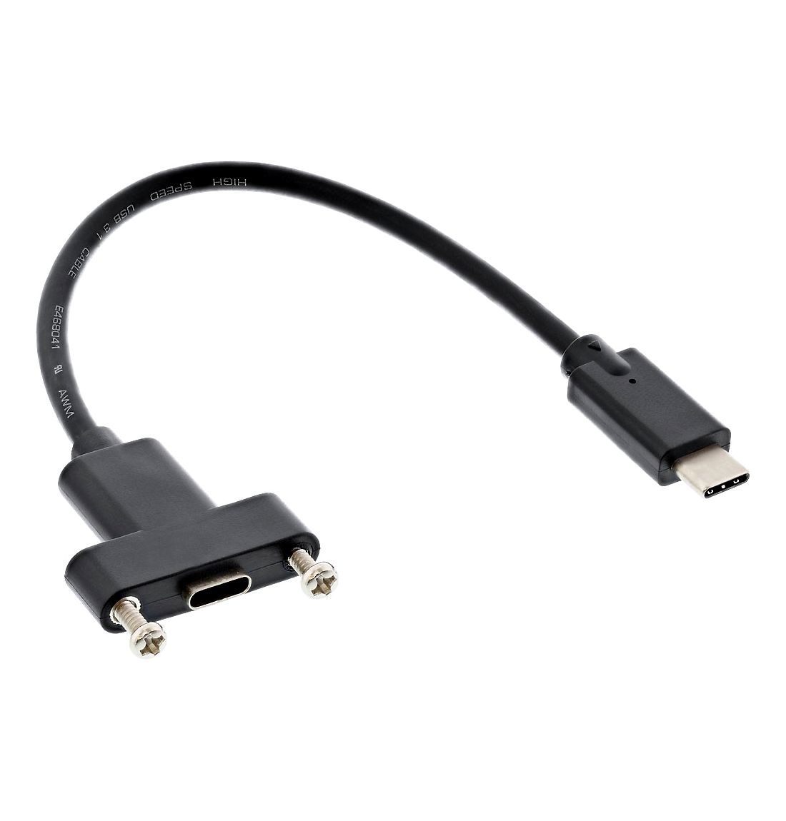 USB Type-C™ Montagekabel Buchse-Stecker, 5Gbps, 20cm