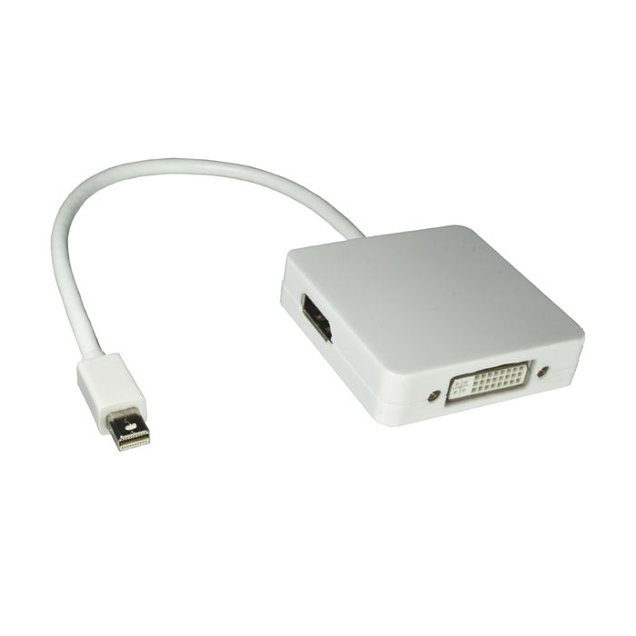 Kombiadapter Mini-DisplayPort auf DVI, HDMI und DisplayPort
