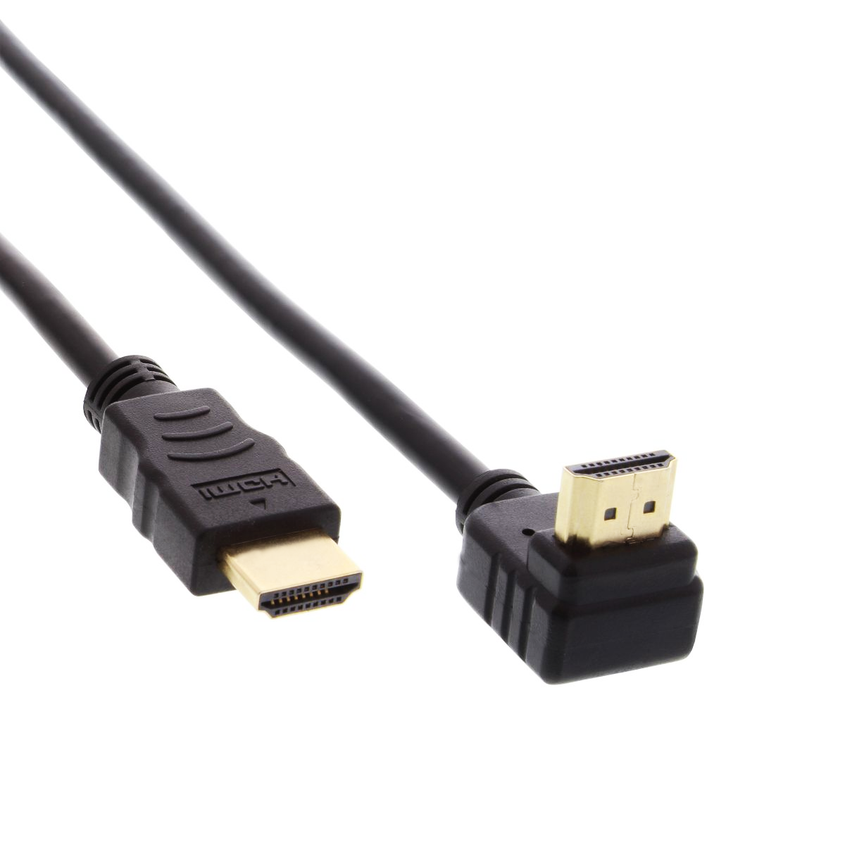 HDMI-Kabel einseitig mit 90° Winkelstecker, 4K, 30cm