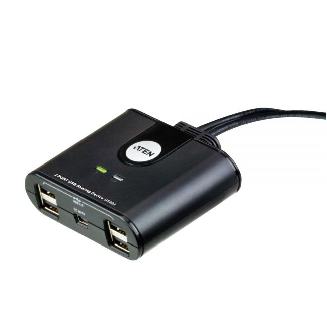 USB 2.0 Switching HUB, 2 PCs teilen sich 4 USB-Geräte, ATEN US224