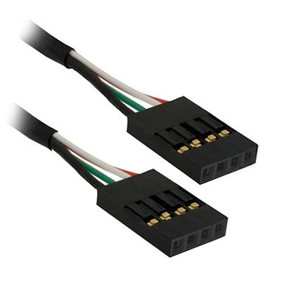 Internes USB-Kabel 4-polig auf 4-polig 40cm, 2.54mm Raster, USB 2.0