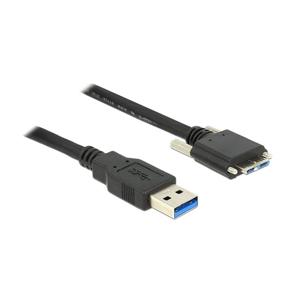USB 3.0 Kabel A an MICRO B mit Schrauben 50cm